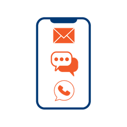 Email, SMS, WhatsApp, SVSMS