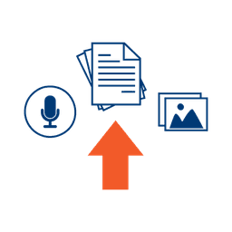 Document, image, voice note uploading